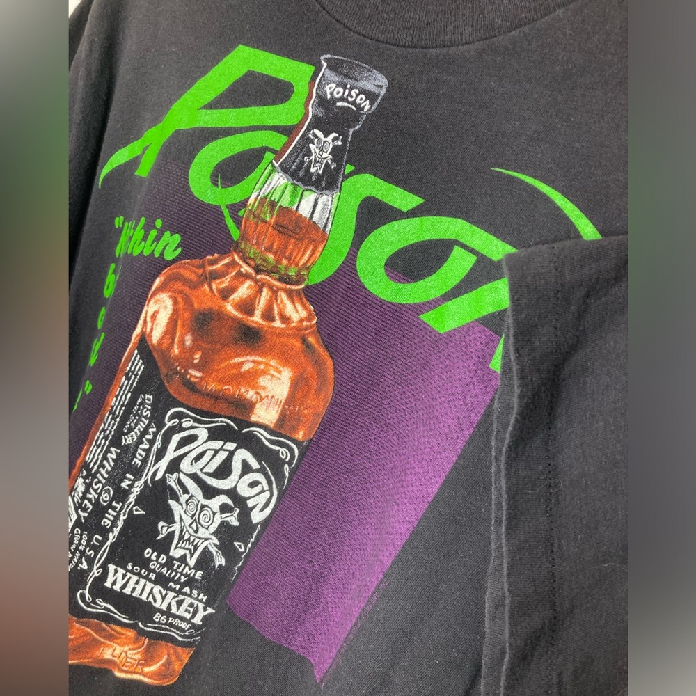 Vintage 80s Poison band Tshirt - Picture 3 of 8